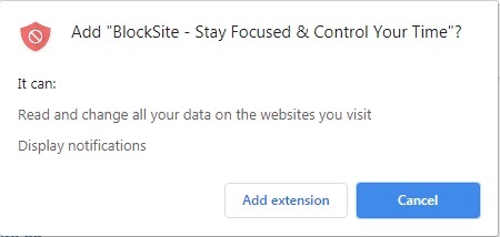 Add Extenison Chrome Block Site