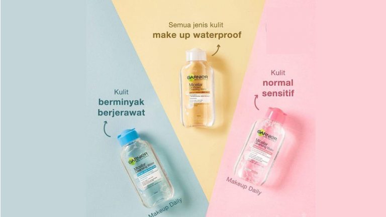 Perbedaan Garnier Micellar Water Pink Biru dan Kuning