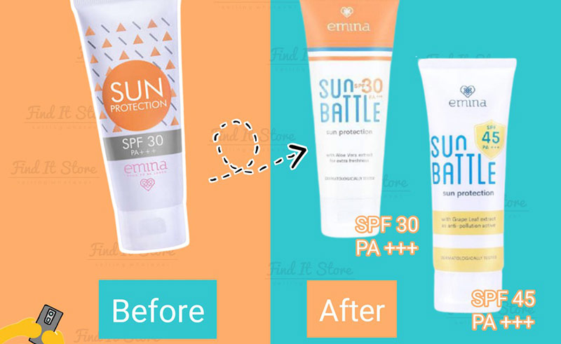 Emina Sun Protection dan Sun Battle SPF